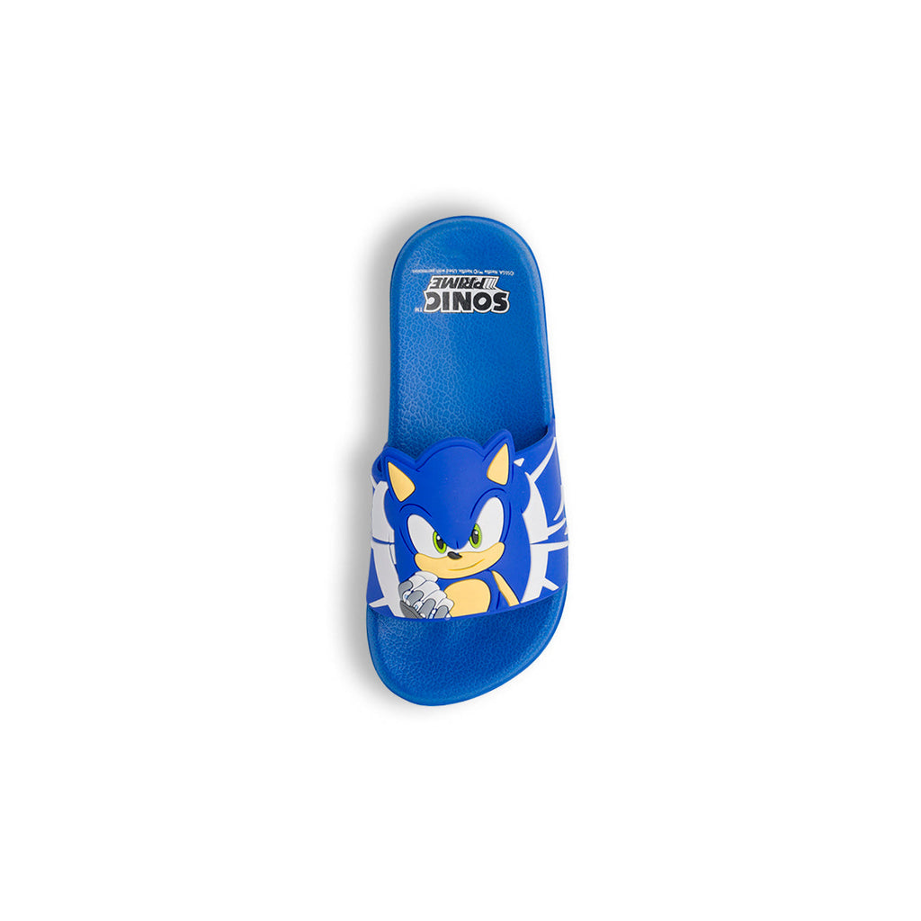 Ciabatte blu da Bambino con stampa realistica Sonic