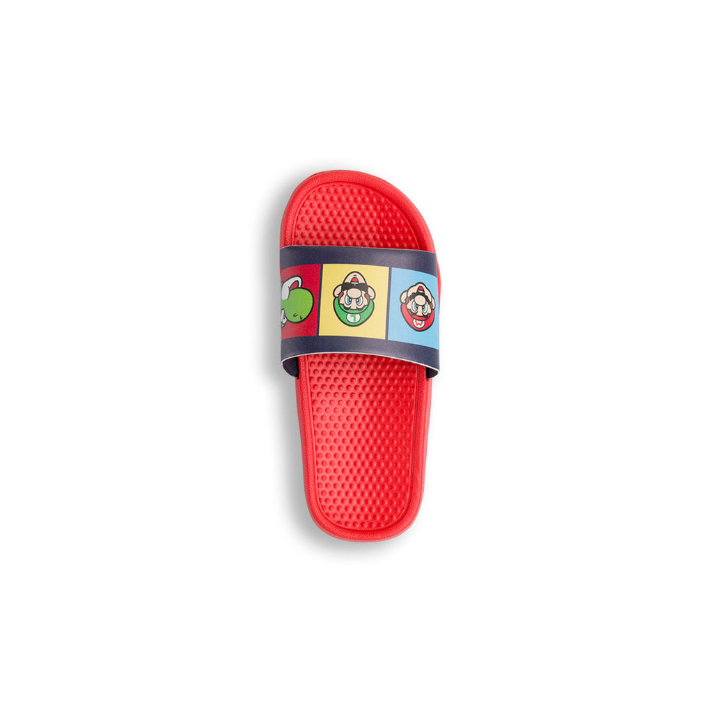 Ciabatte a fascia blu da Bambino con suola punterata Super Mario