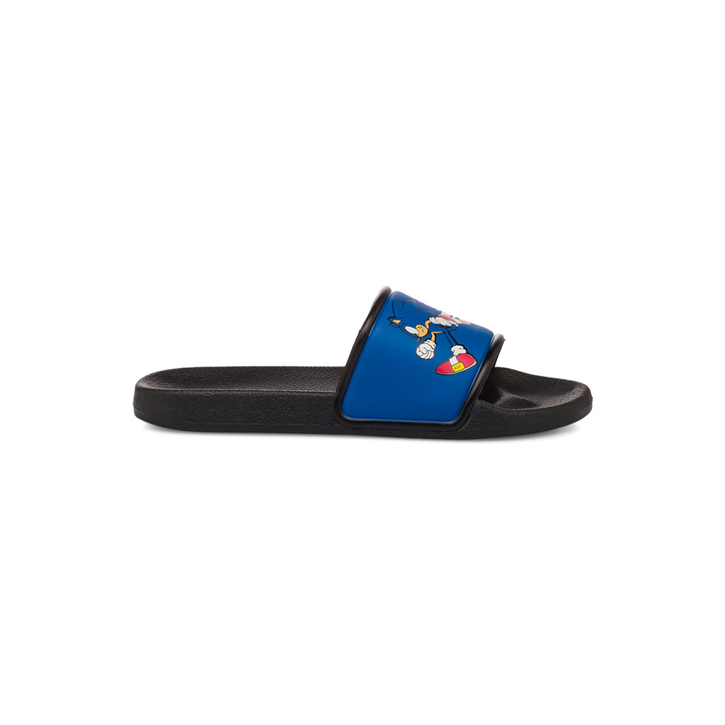 Ciabatte a fascia blu da Bambino con stampa Sonic