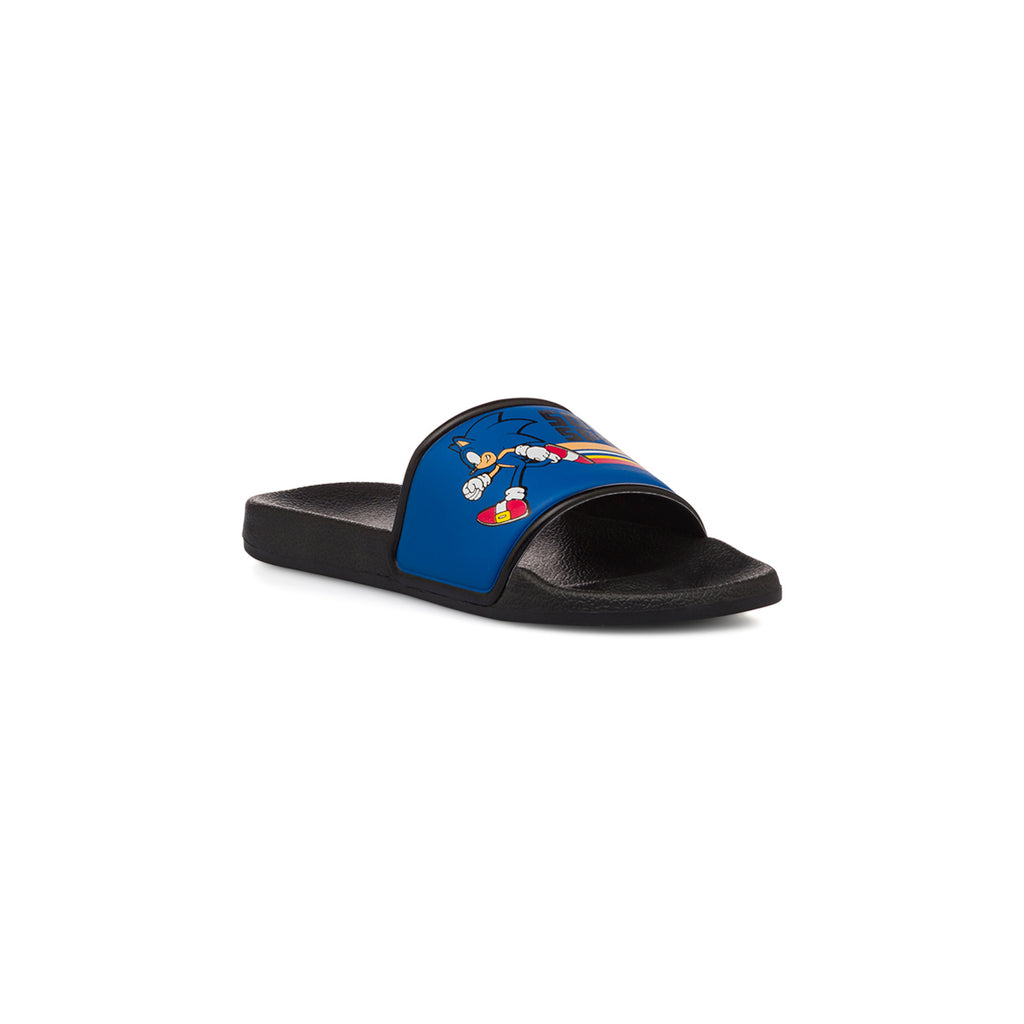 Ciabatte a fascia blu da Bambino con stampa Sonic
