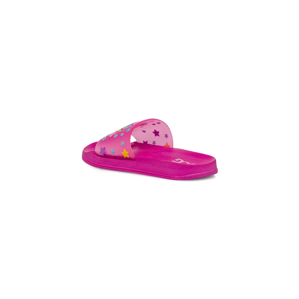 Ciabatte fucsia da Bambina con stampa unicorno in rilievo JOG