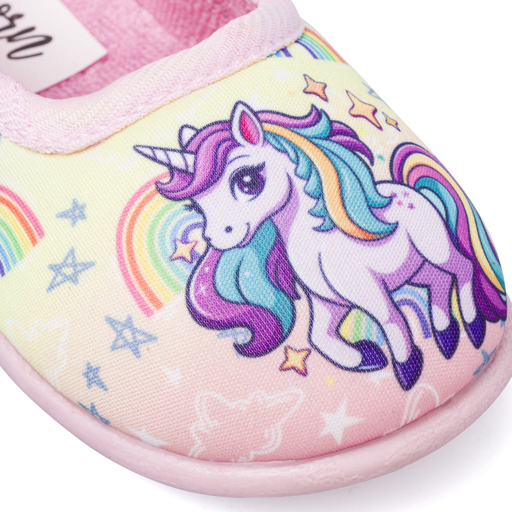 Scarpe Antiscivolo Arcobaleno da Bambina Unicorno