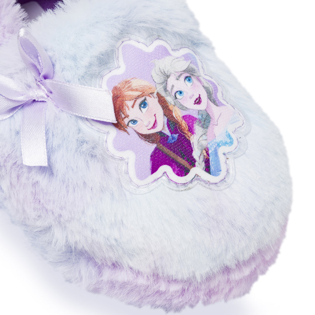 Pantofole Antiscivolo lilla da Bambina con Anna e Elsa Frozen
