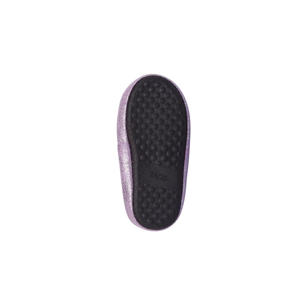 Pantofole Antiscivolo lilla da Bambina con glitter Stitch