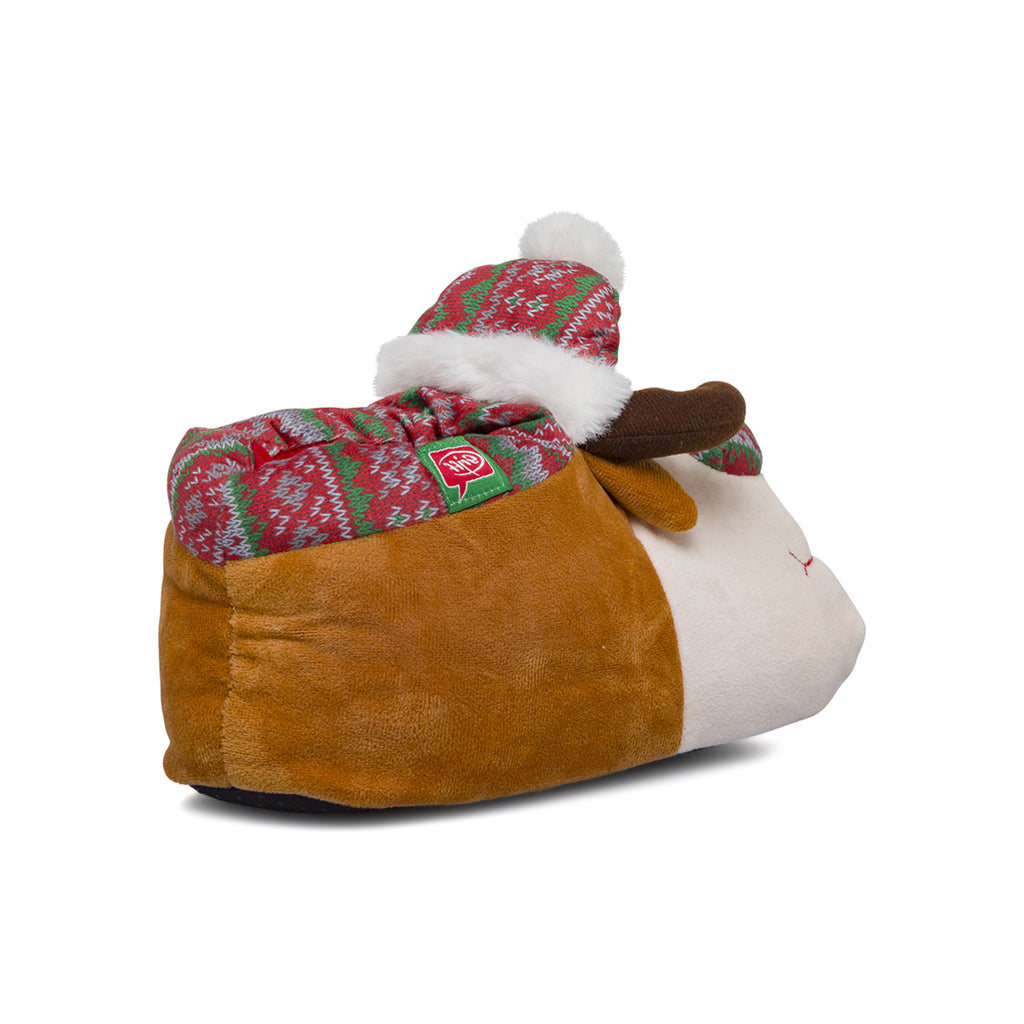 Pantofole da bambini Griff in tessuto peluche a forma di Renna Natale