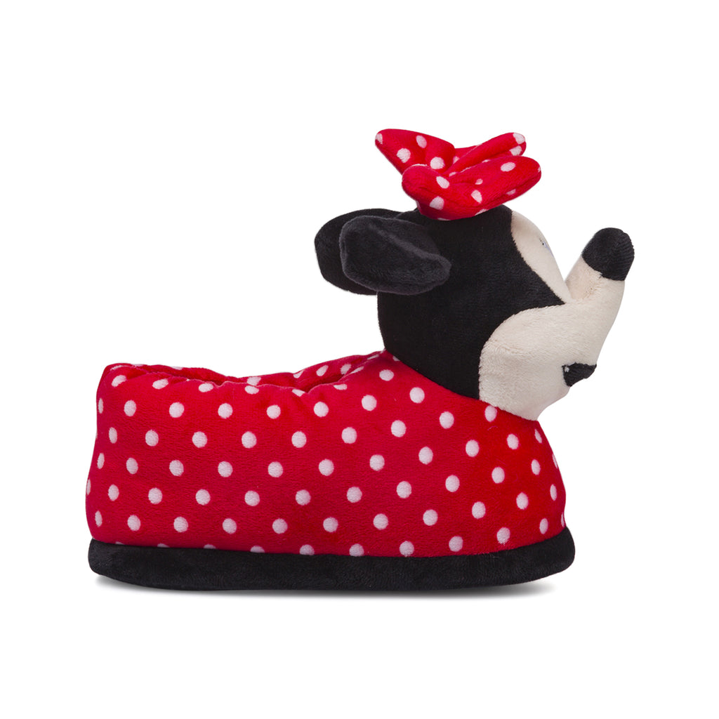 Pantofole Minnie rosse a pois da Bambina