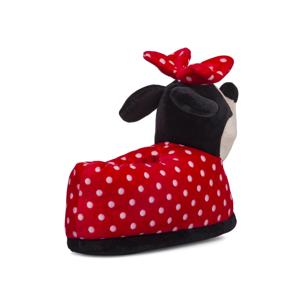 Pantofole Minnie rosse a pois da Bambina