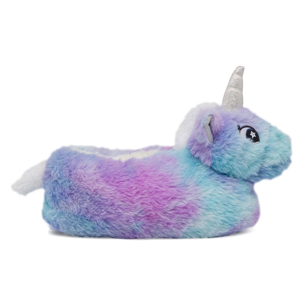 Pantofole lilla e azzurro Morbide da Bambina Unicorno