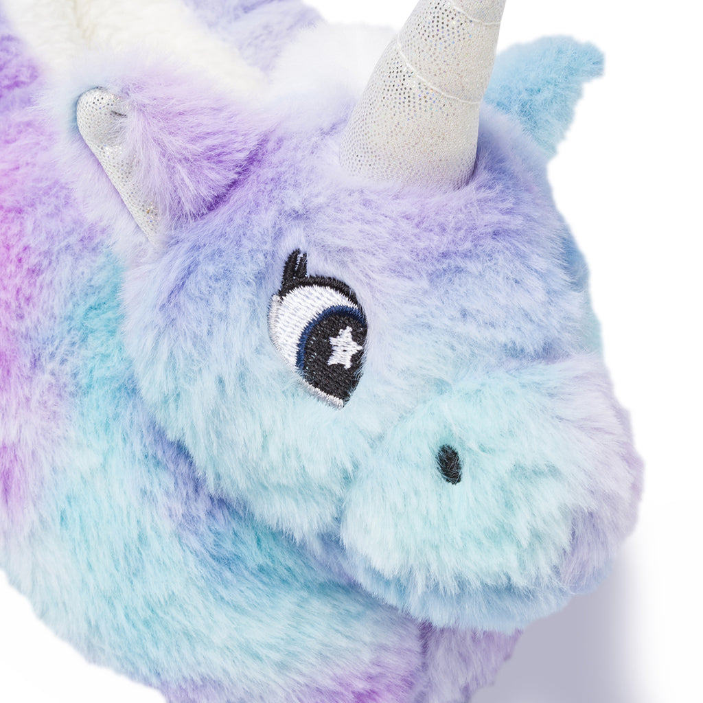 Pantofole lilla e azzurro Morbide da Bambina Unicorno