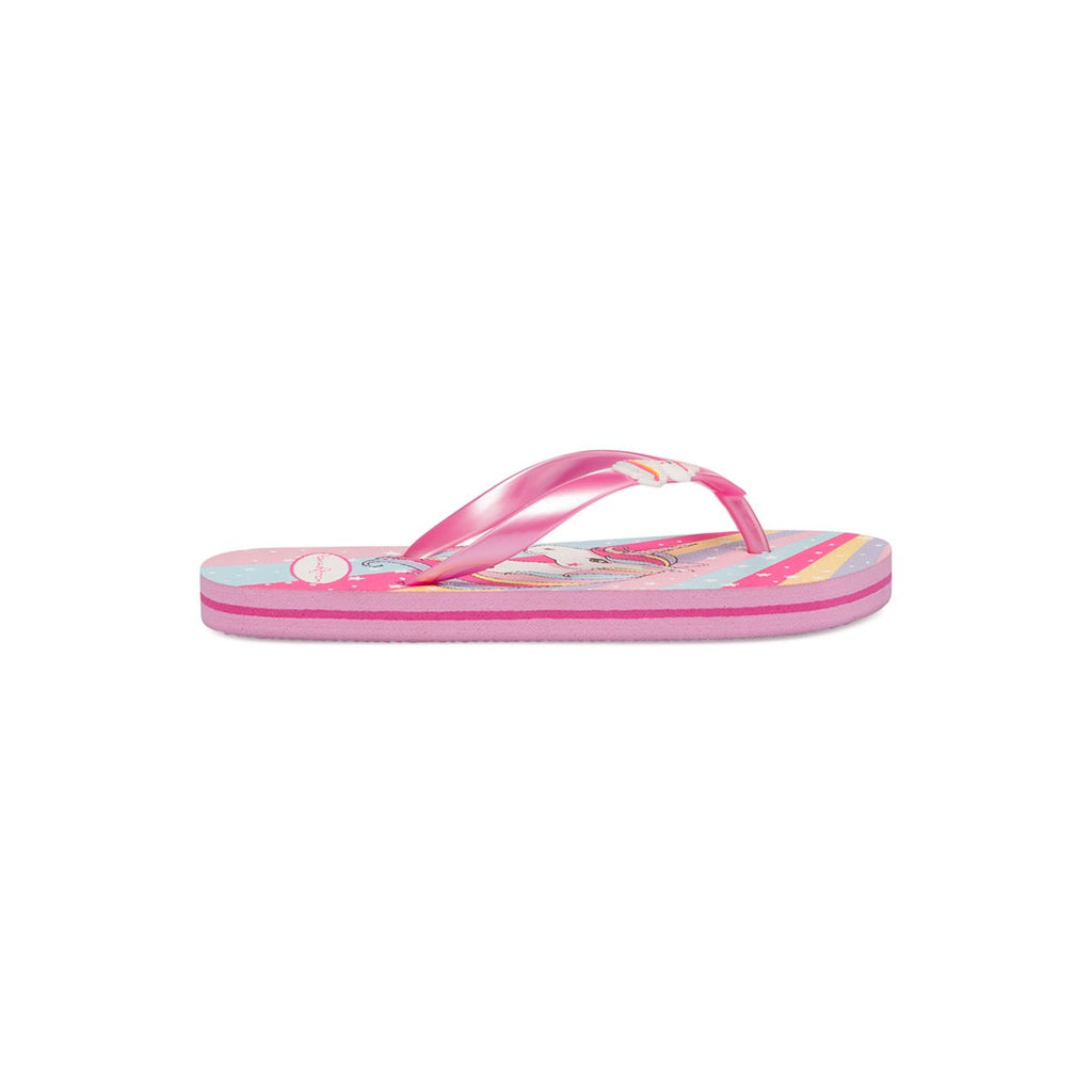Ciabatte infradito da bambina multicolore con dettaglio Unicorno Hot Sand