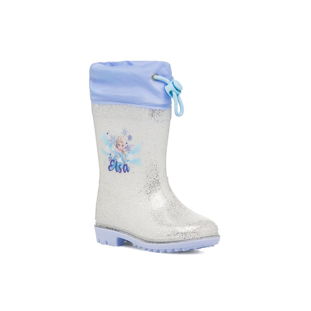 Stivali di gomma da pioggia argento e lilla Frozen