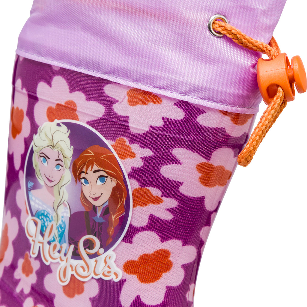 Stivali da pioggia viola e lilla da bambina Frozen