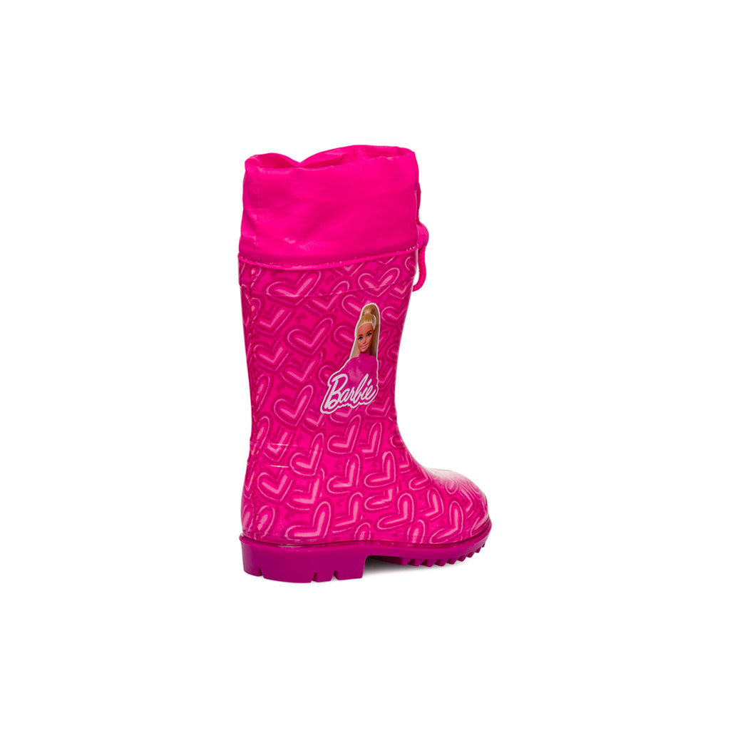 Stivali da pioggia fucsia da bambina Barbie