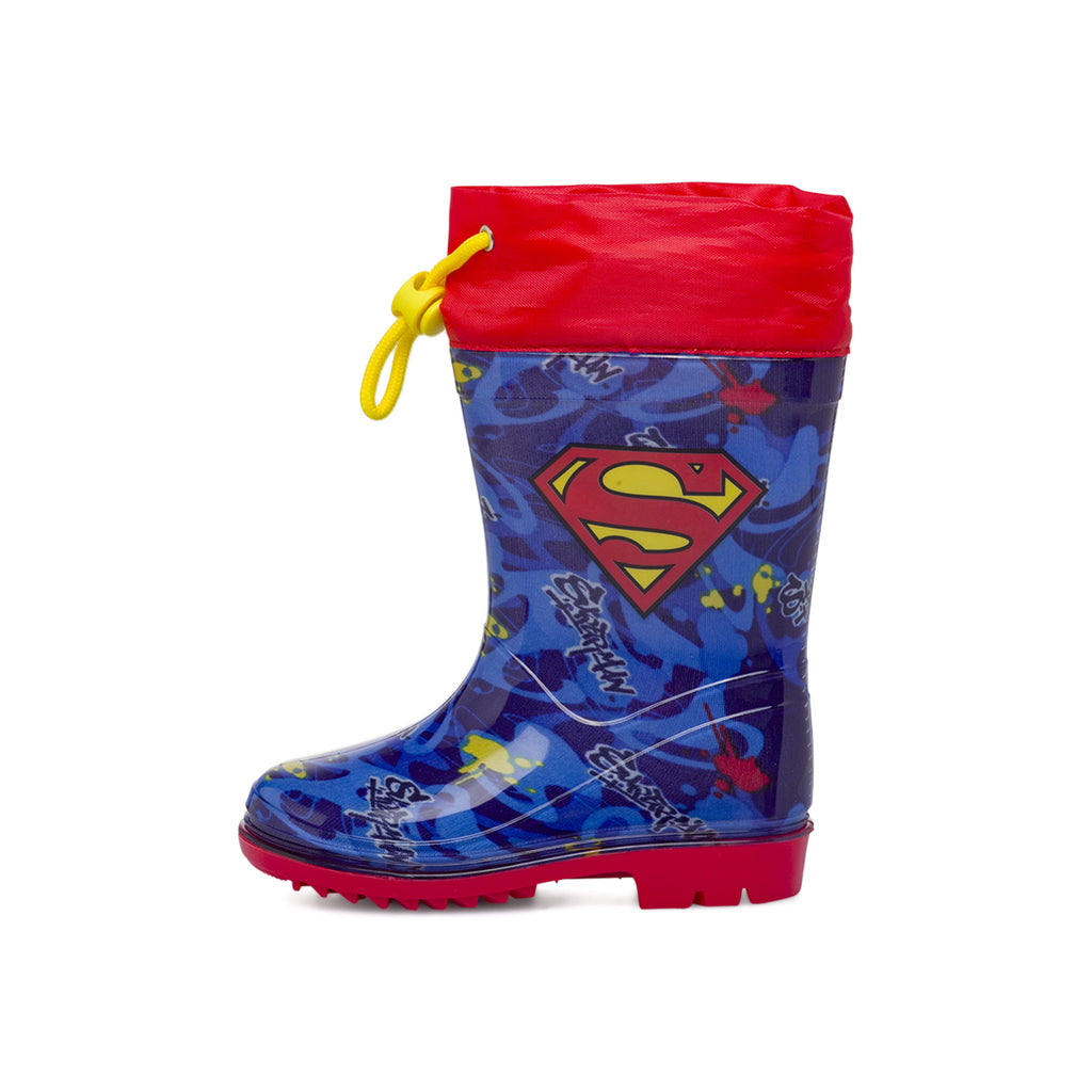 Stivali da pioggia blu da Bambino Superman