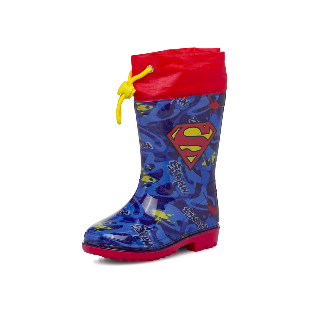 Stivali da pioggia blu da Bambino Superman