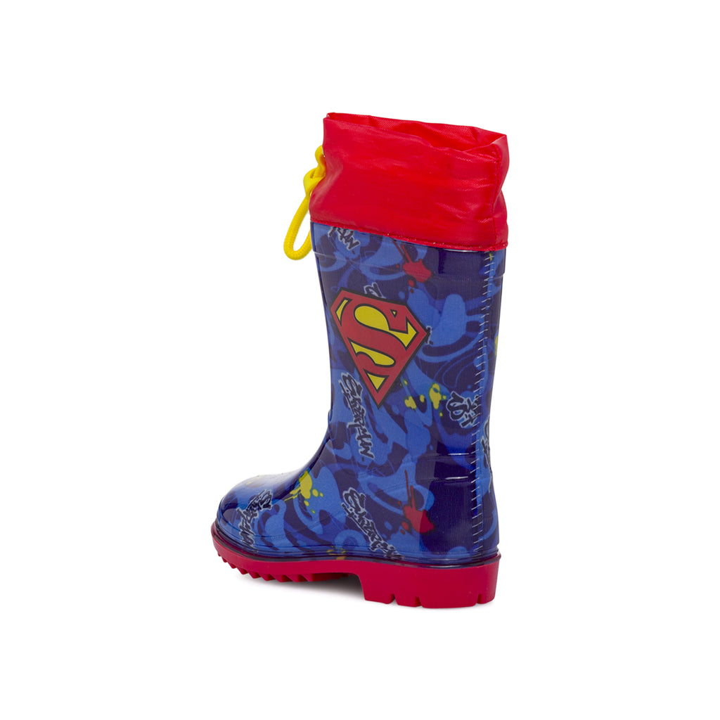 Stivali da pioggia blu da Bambino Superman