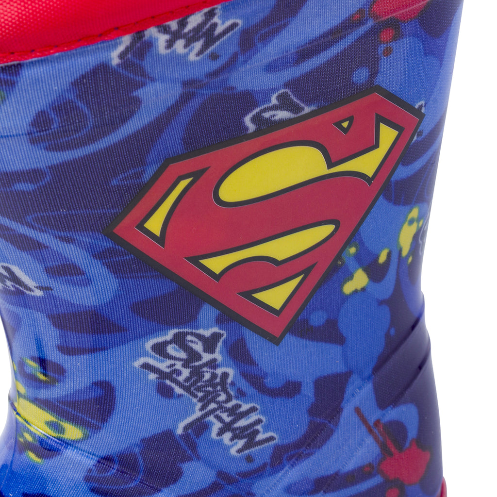 Stivali da pioggia blu da Bambino Superman