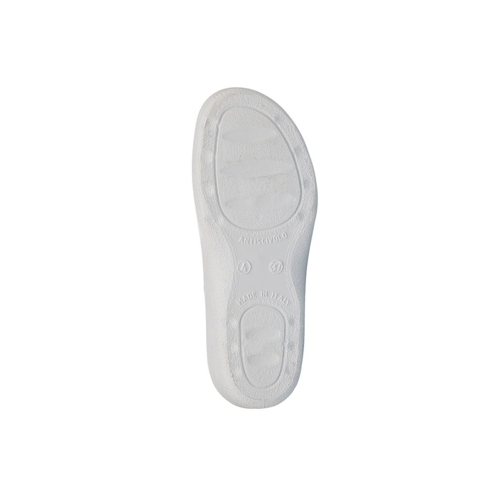 Ciabatte da Donna con doppia fascia bianche con stampa floreale Italia Trend