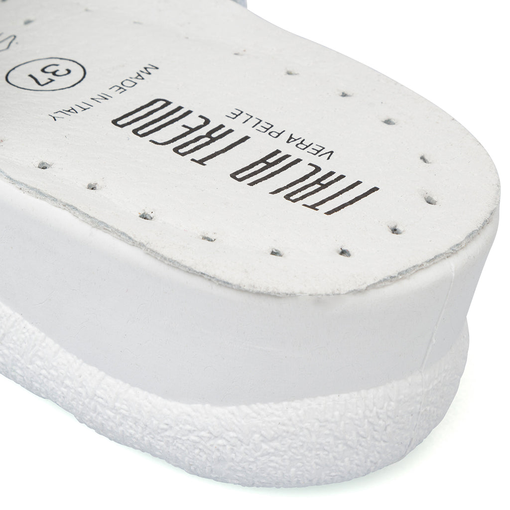 Ciabatte da Donna con doppia fascia bianche con stampa floreale Italia Trend