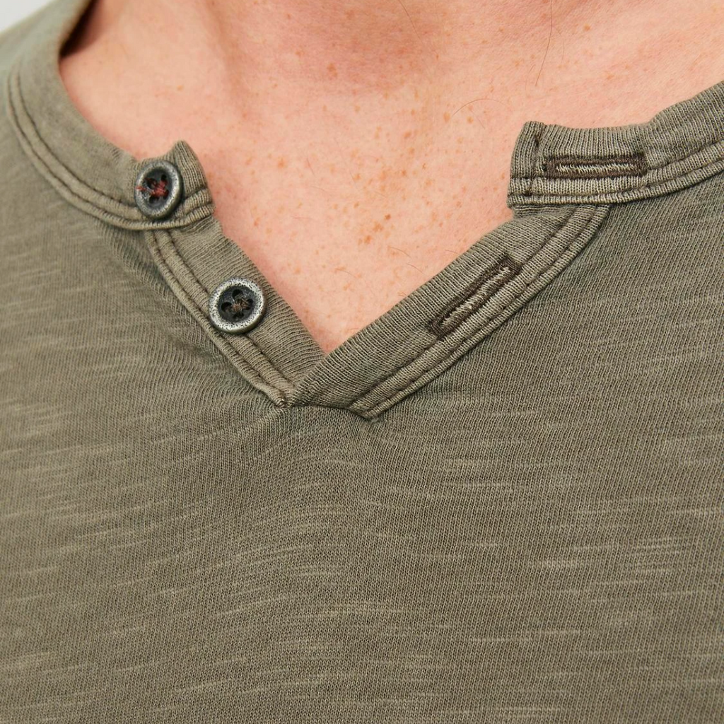 T-shirt da uomo verde militare in cotone Jack & Jones