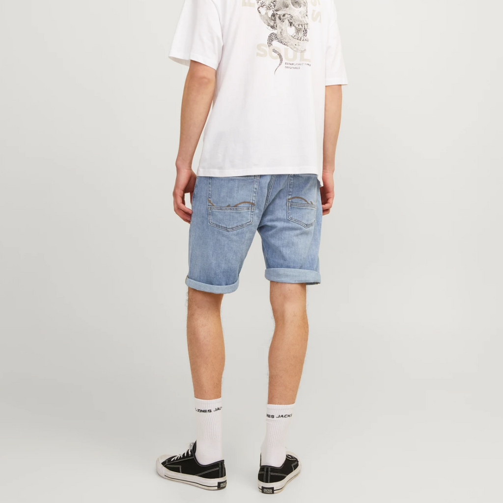 Bermuda in jeans da uomo con chiusura bottoni Jack & Jones