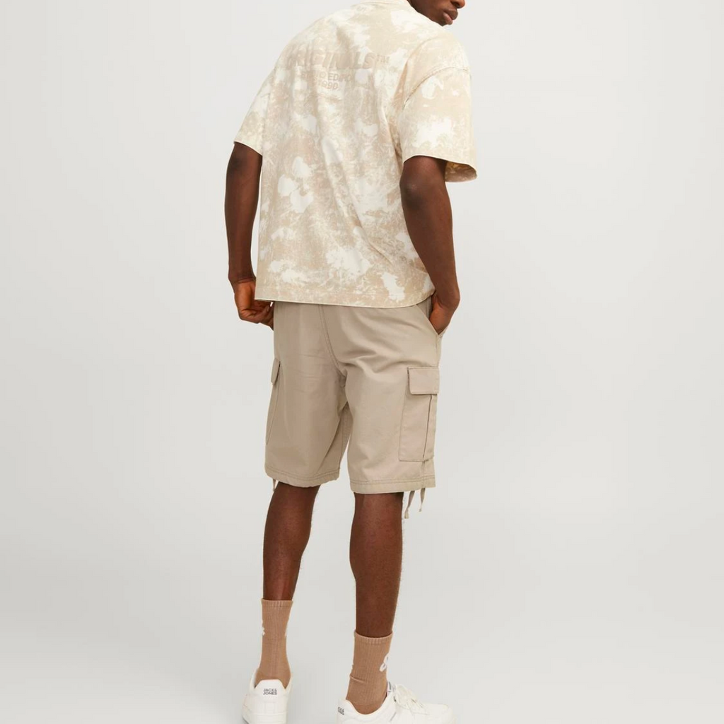 Pantaloncini corti cargo da uomo beige con tasche Jack&Jones