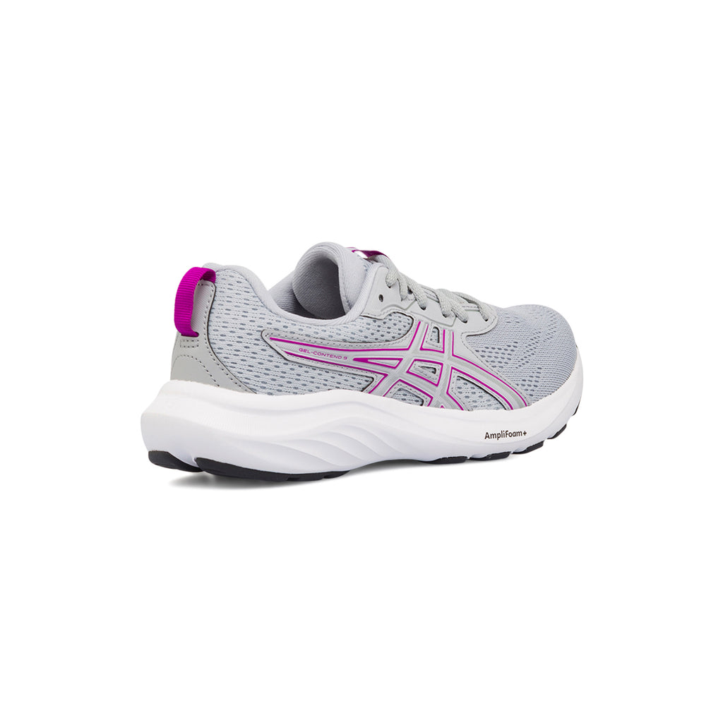 Scarpe da running da donna grigie con dettagli viola Asics Gel Contend 9