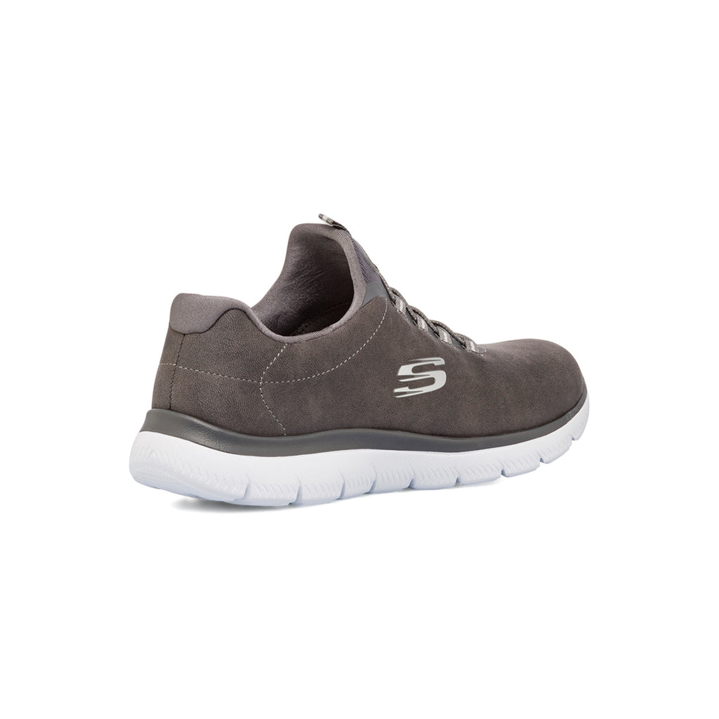 Sneakers slip-on grigie da donna Skechers Summits