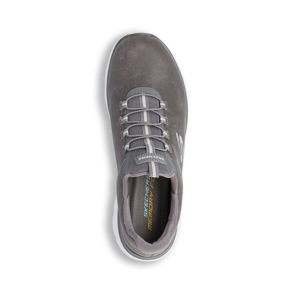 Sneakers slip-on grigie da donna Skechers Summits