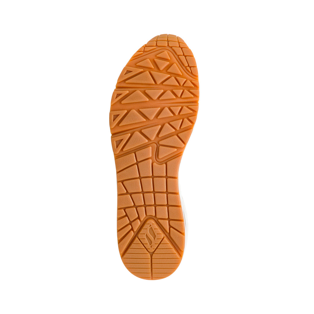 Sneakers da donna verde militare con ammortizzazione ad aria e memory foam Skechers Uno