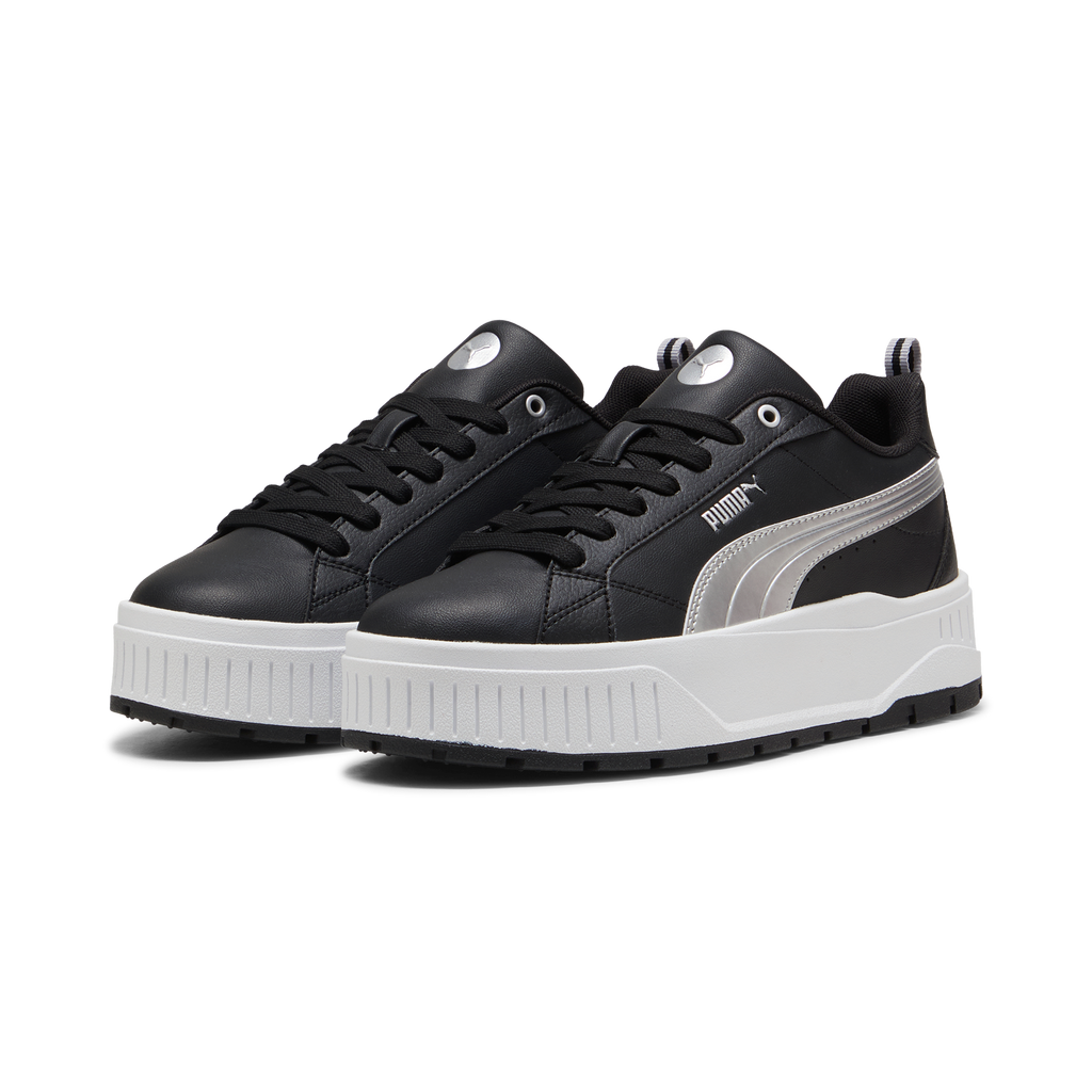Sneakers da donna nere con suola platform Puma Karmen Metallic