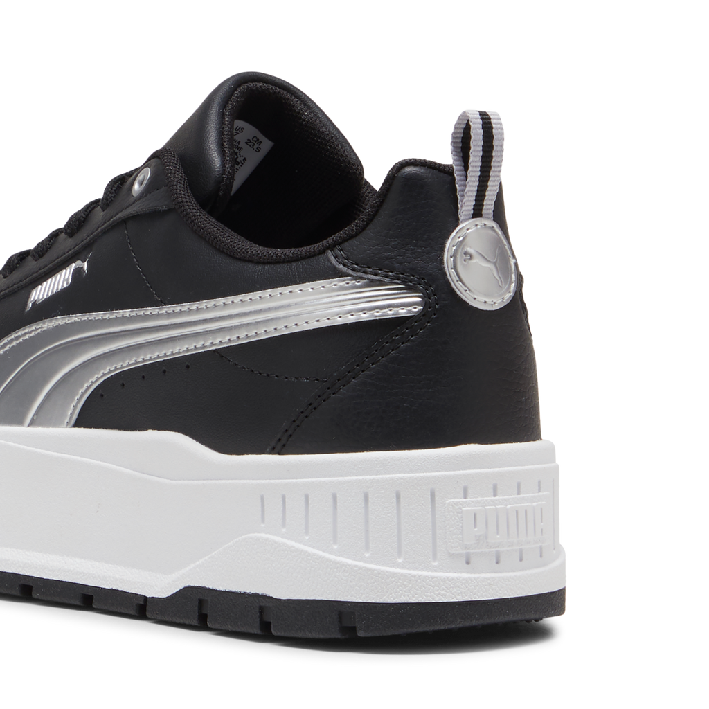 Sneakers da donna nere con suola platform Puma Karmen Metallic