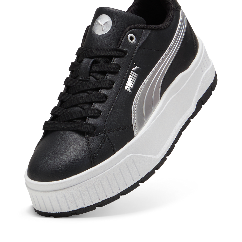 Sneakers da donna nere con suola platform Puma Karmen Metallic