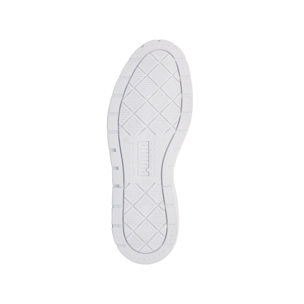 Sneakers da donna bianche con suola platform e dettagli oro Puma Karmen Metallic