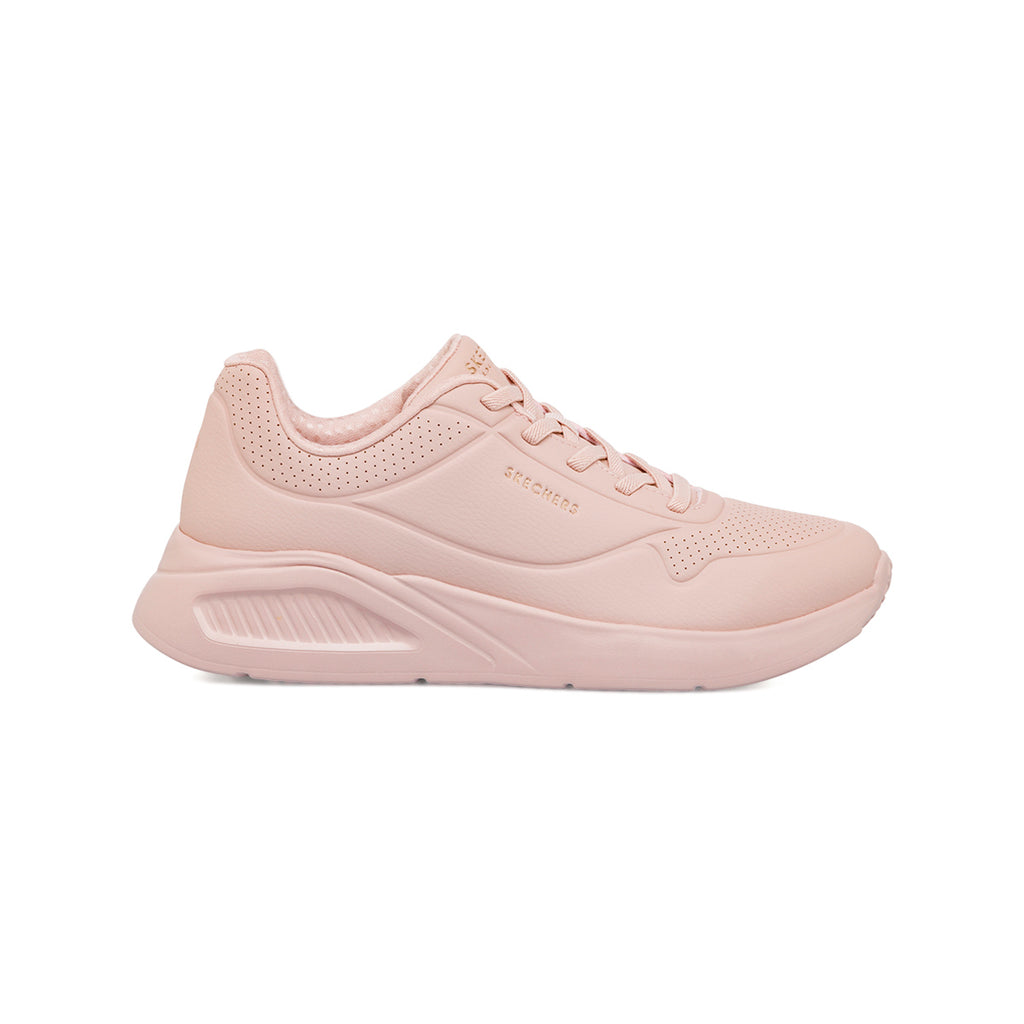 Sneakers rosa da donna con soletta memory foam Skechers Uno Lite Work