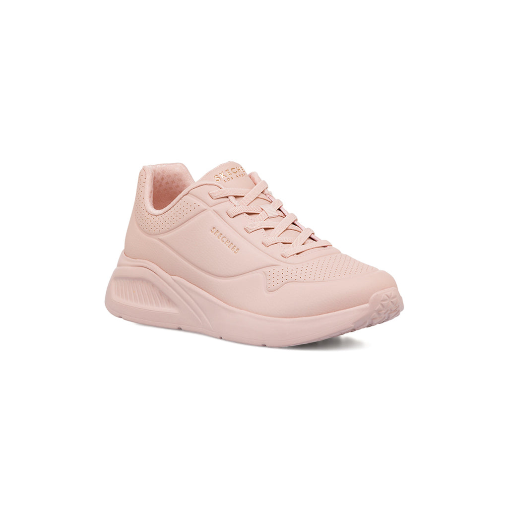 Sneakers rosa da donna con soletta memory foam Skechers Uno Lite Work