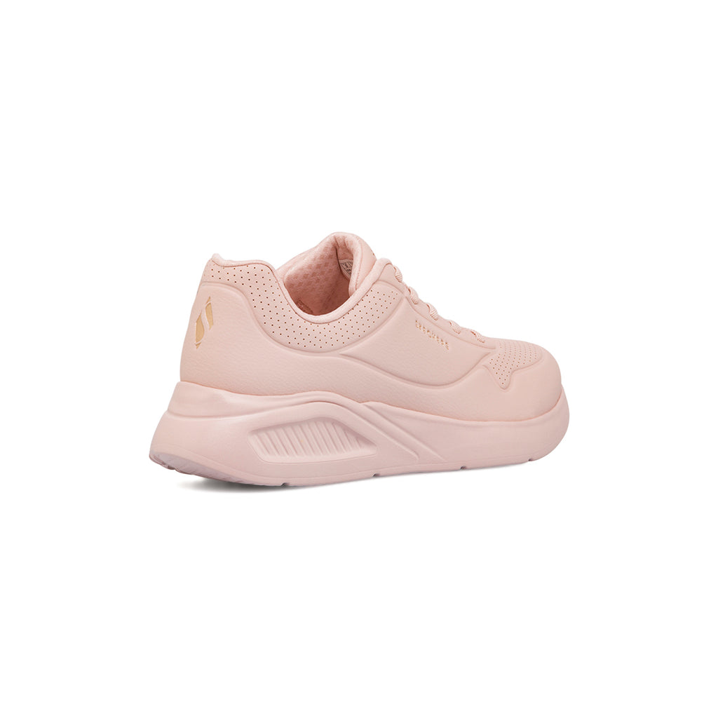 Sneakers rosa da donna con soletta memory foam Skechers Uno Lite Work