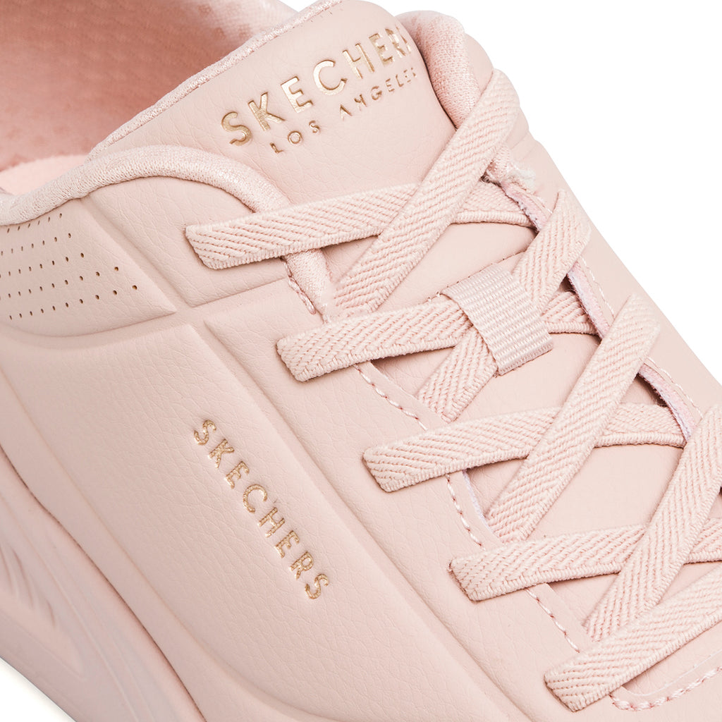 Sneakers rosa da donna con soletta memory foam Skechers Uno Lite Work