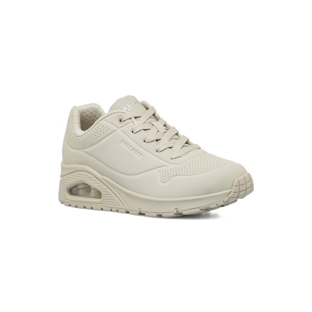 Sneakers grigie da donna con suola ad aria Skechers Uno