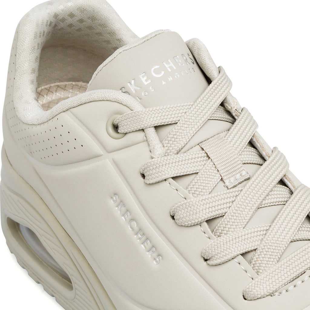 Sneakers grigie da donna con suola ad aria Skechers Uno