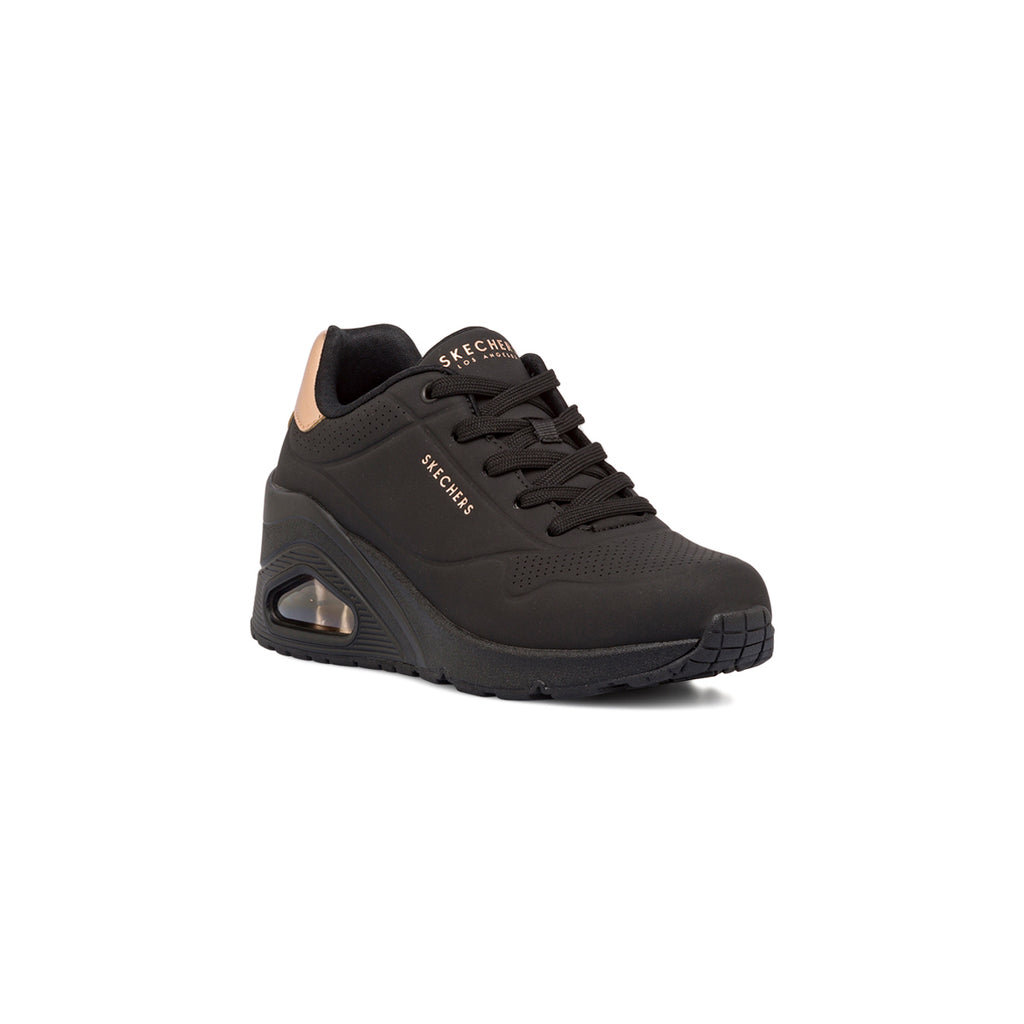 Sneakers nere da donna con suola ad aria e soletta memory foam Skechers Uno Wedge Hi step