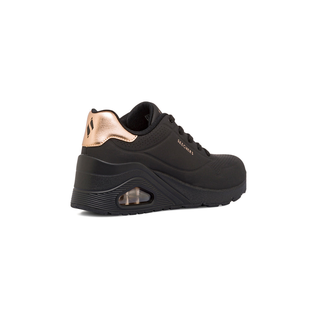 Sneakers nere da donna con suola ad aria e soletta memory foam Skechers Uno Wedge Hi step