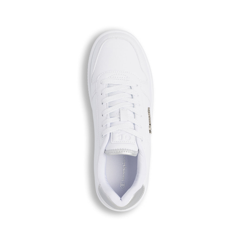 Sneakers da donna platform bianche con logo Champion PLat Chromo