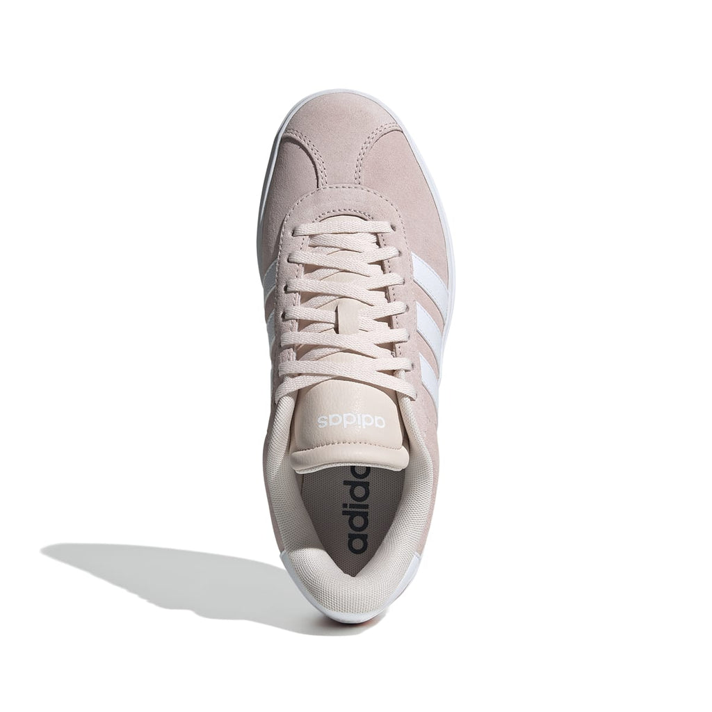 Sneakers platform rosa da donna in pelle adidas VL Court Bold
