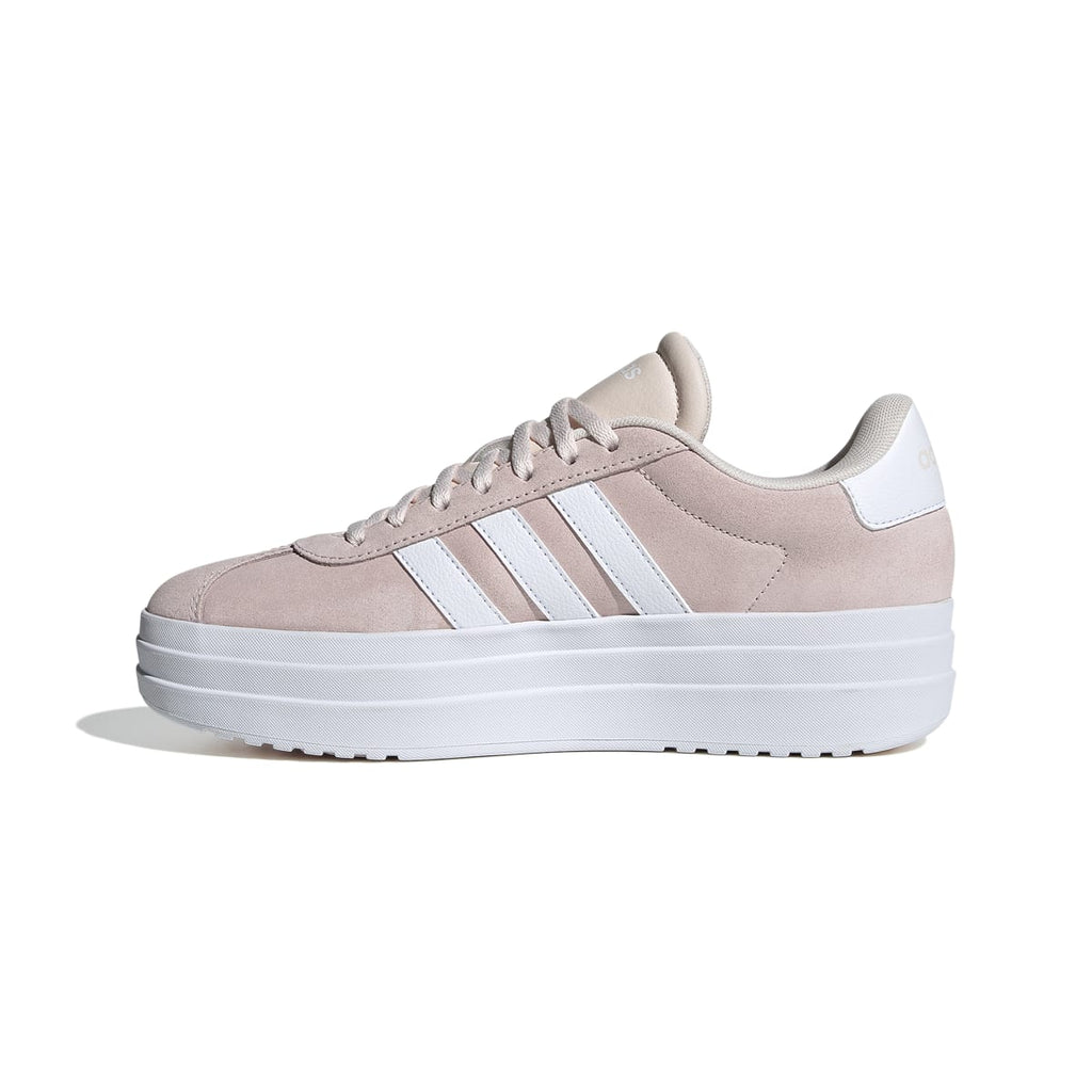 Sneakers platform rosa da donna in pelle adidas VL Court Bold
