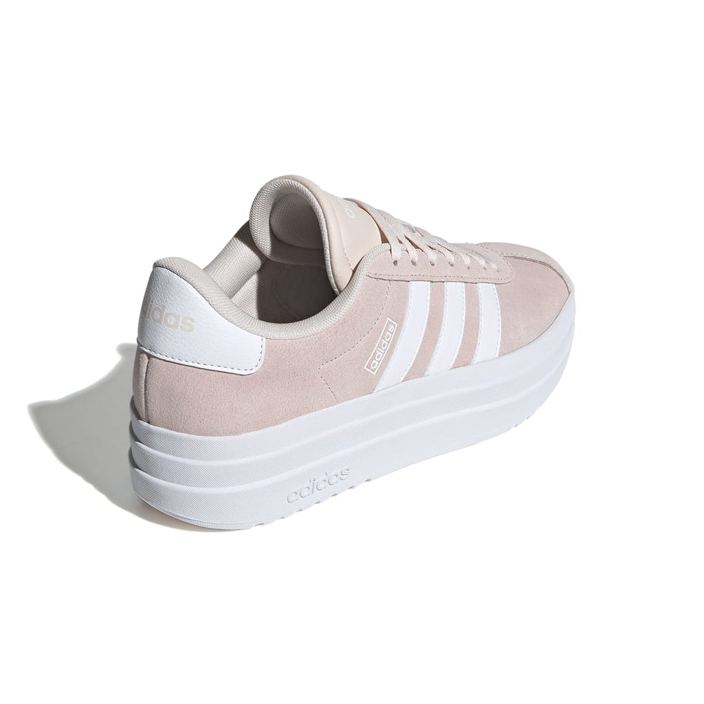 Sneakers platform rosa da donna in pelle adidas VL Court Bold