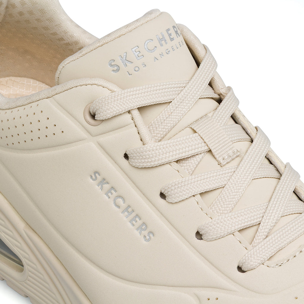Sneakers bianco off-white da Donna con soletta in memory foam Skechers Uno