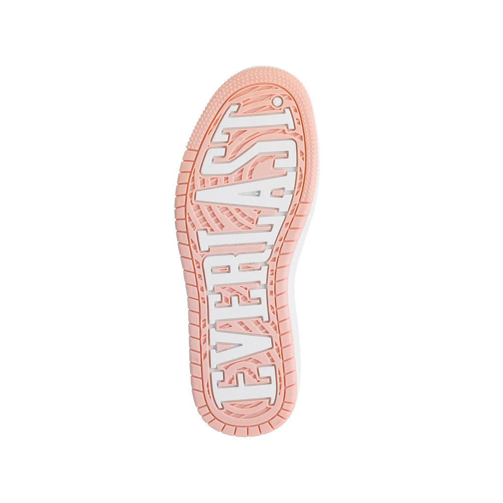 Sneakers alte da donna bianche e rosa con logo Everlast