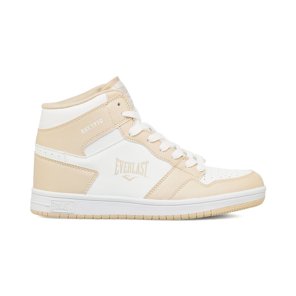 Sneakers alte bianche e beige da donna Everlast
