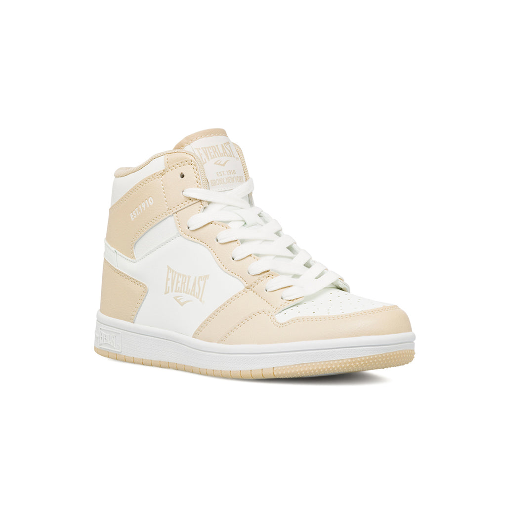 Sneakers alte bianche e beige da donna Everlast
